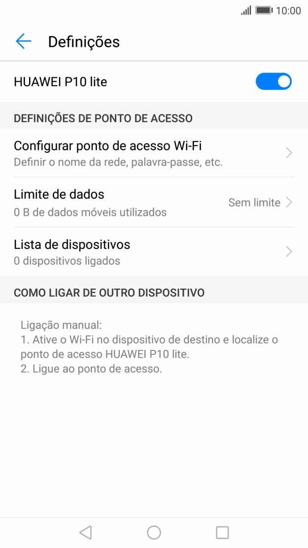 Prima a tecla de início para terminar e voltar ao ecrã inicial.
