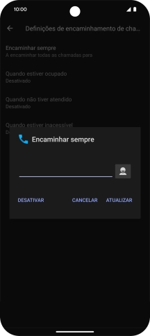 Prima DESATIVAR.