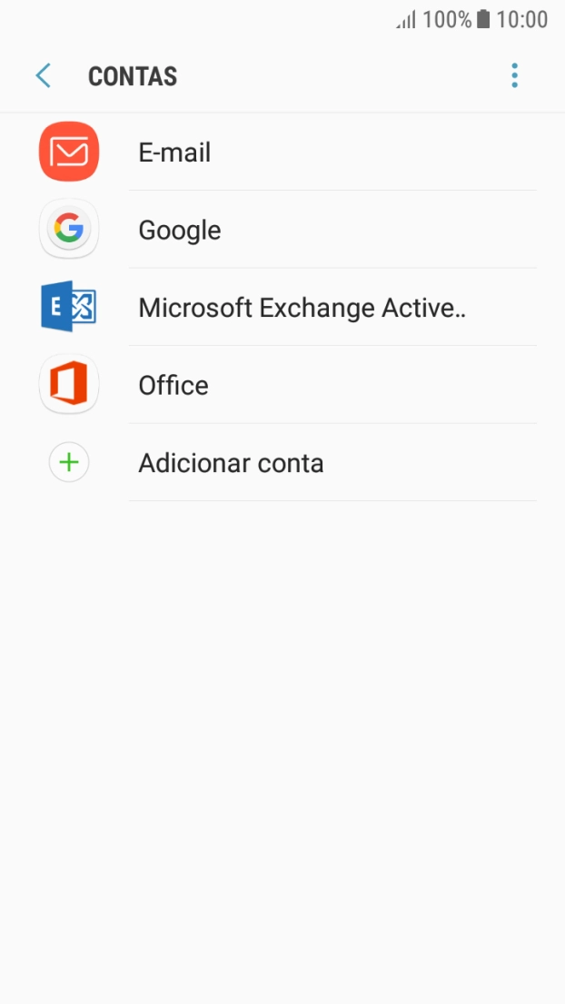 Prima o ícone de menu.