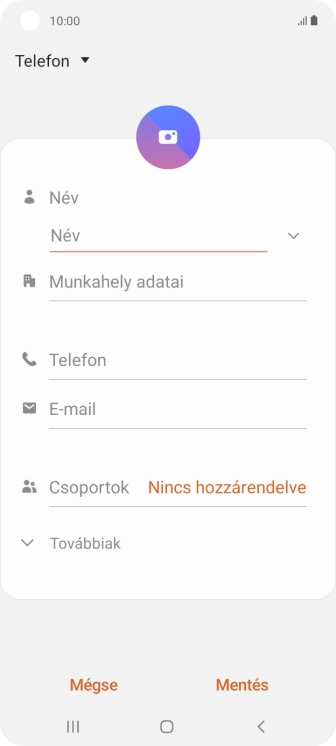 Nyisd le a névjegyzéknél legördülő menüt.