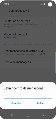 Introduza +351911616161 e prima Definir.