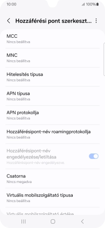 Válaszd az MCC lehetőséget.