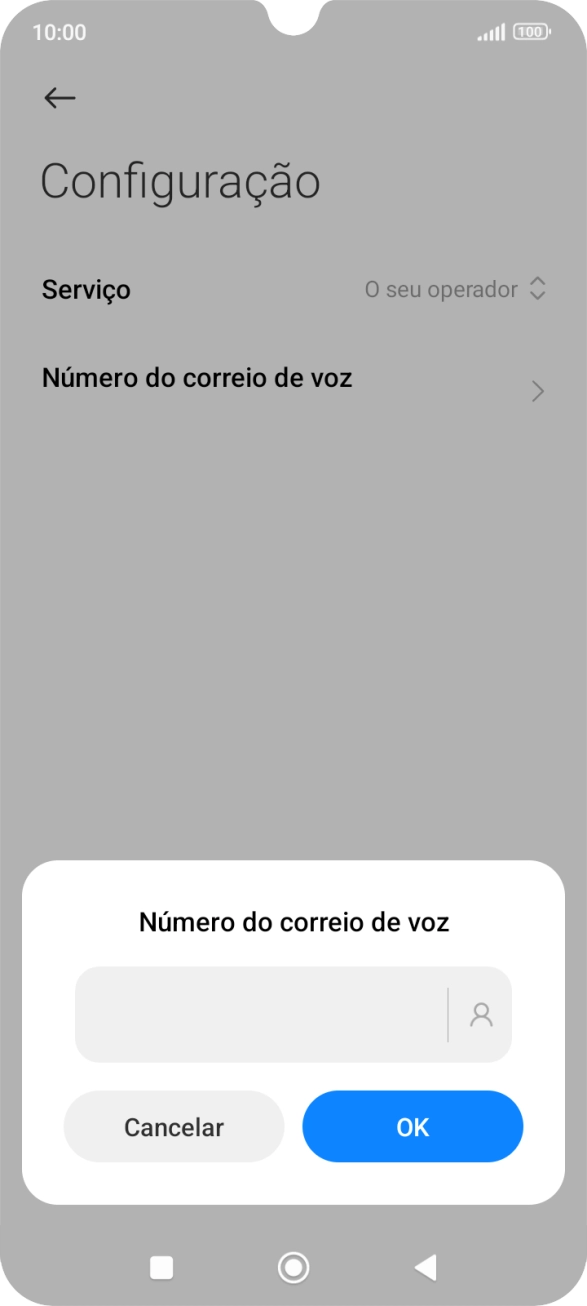 Introduza 123 e prima OK.