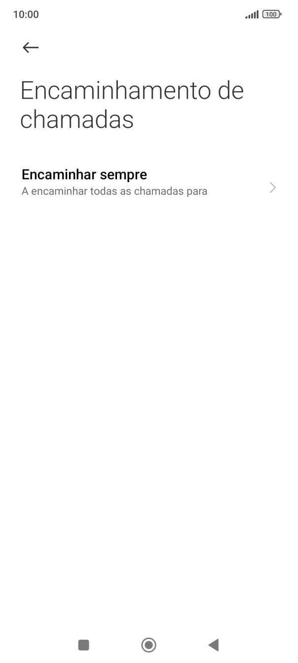 Prima o tipo de desvio pretendido.