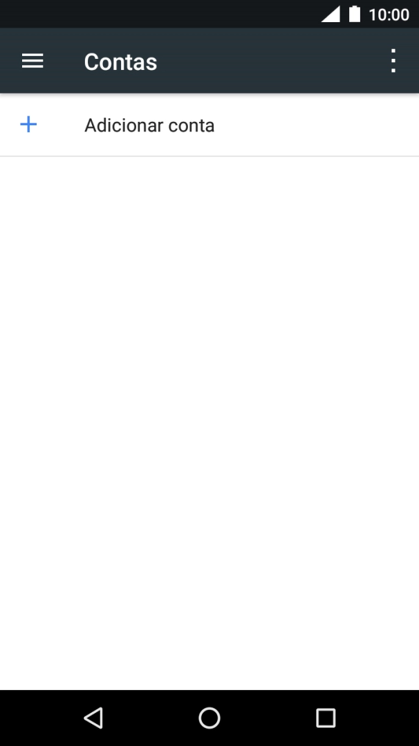 Prima Adicionar conta.