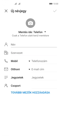 Nyisd le a névjegyzéknél legördülő menüt.