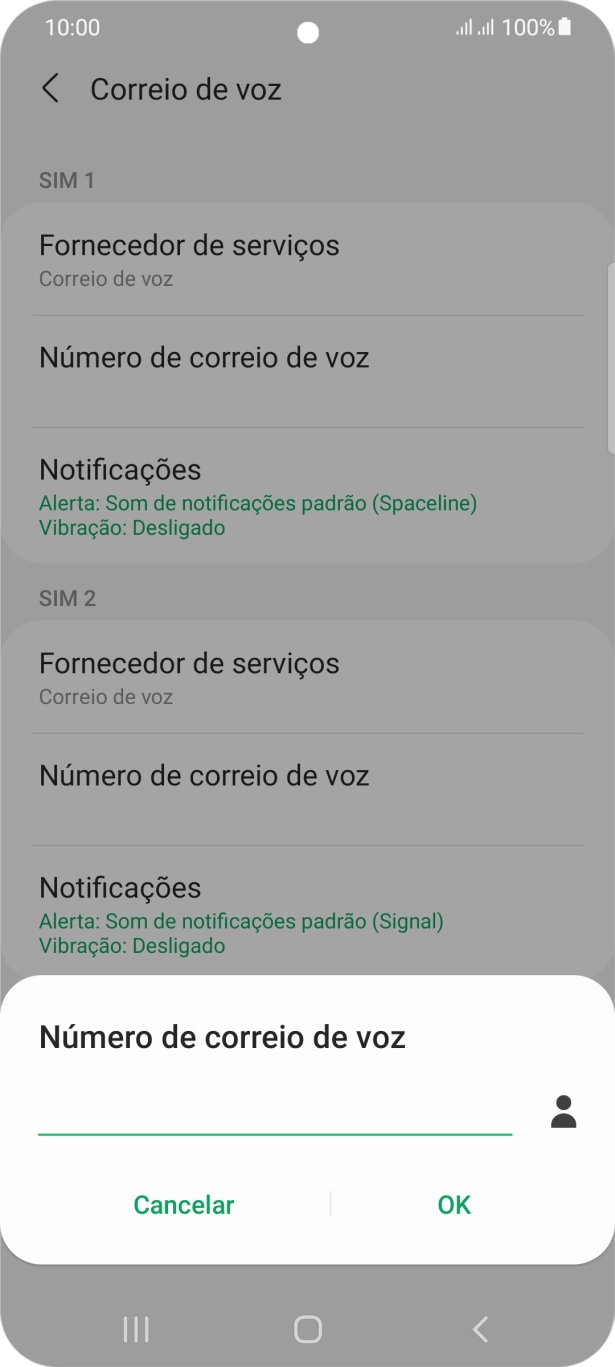 Introduza 123 e prima OK.