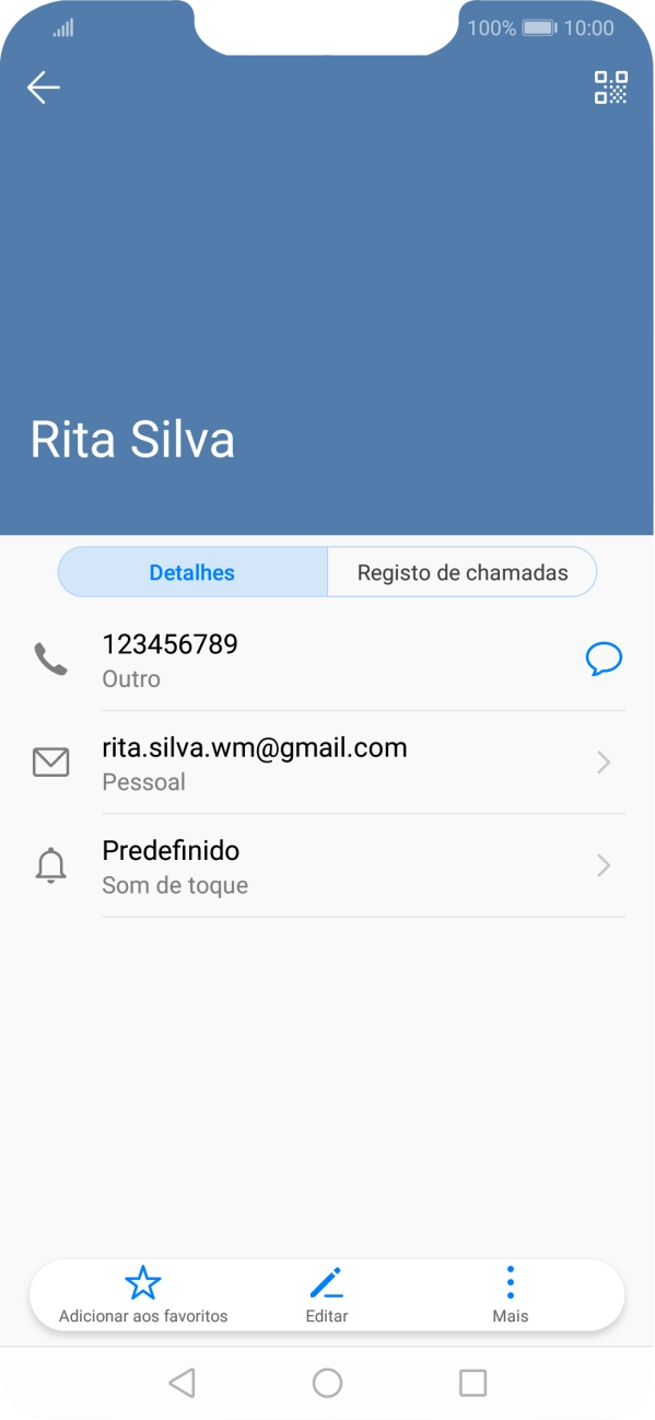 Prima o número pretendido.