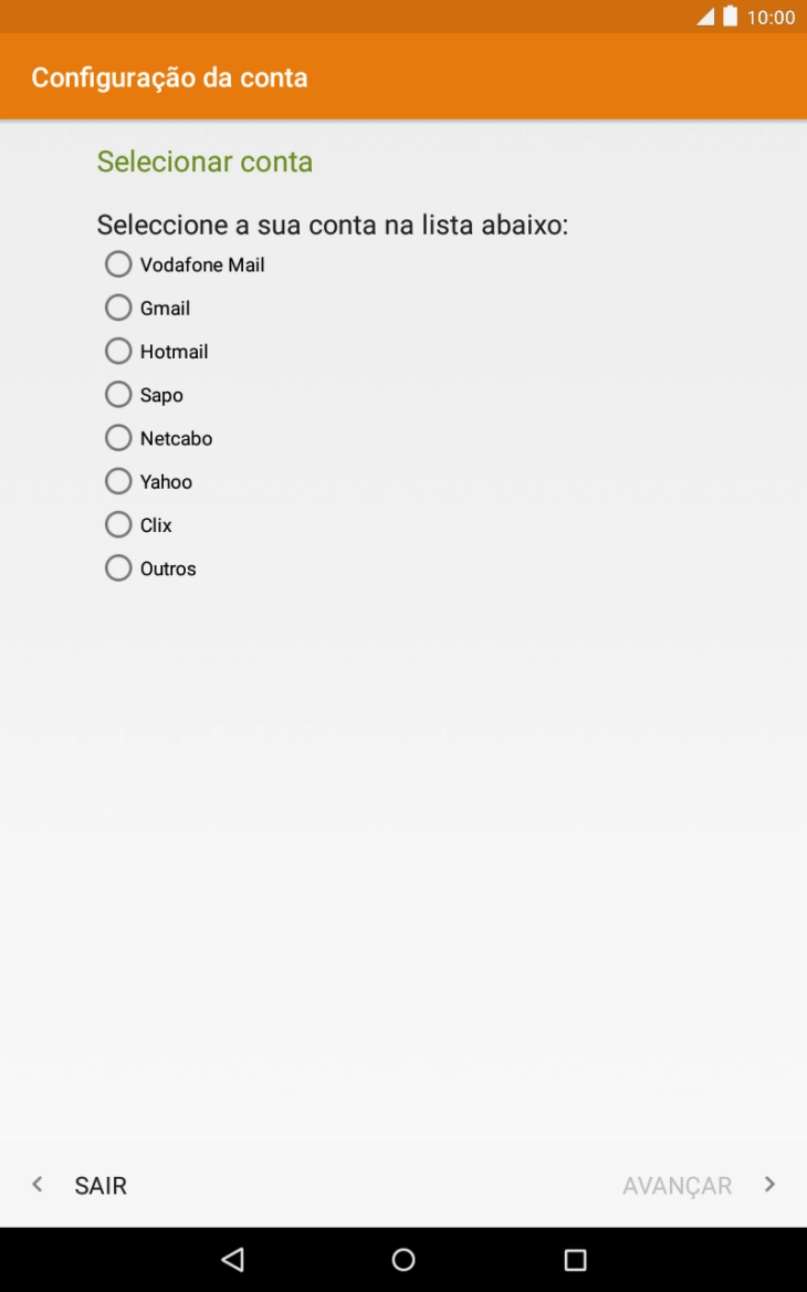 Prima Vodafone Mail.