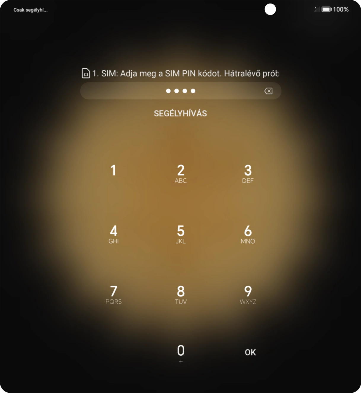 Amennyiben a telefon kéri, írd be a PIN-kódodat, és válaszd az OK lehetőséget.