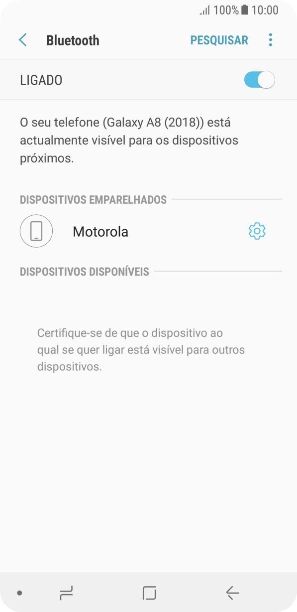 Prima a tecla de início para terminar e voltar ao ecrã inicial.
