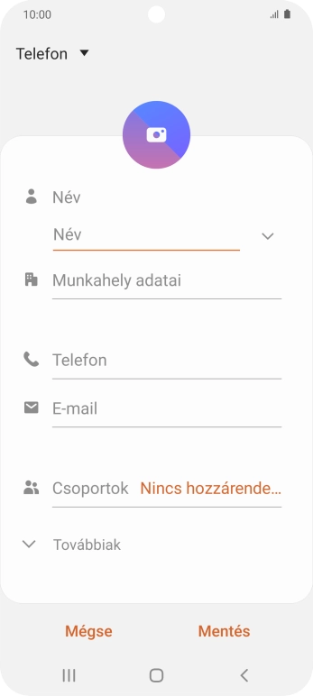 Nyisd le a névjegyzéknél legördülő menüt.