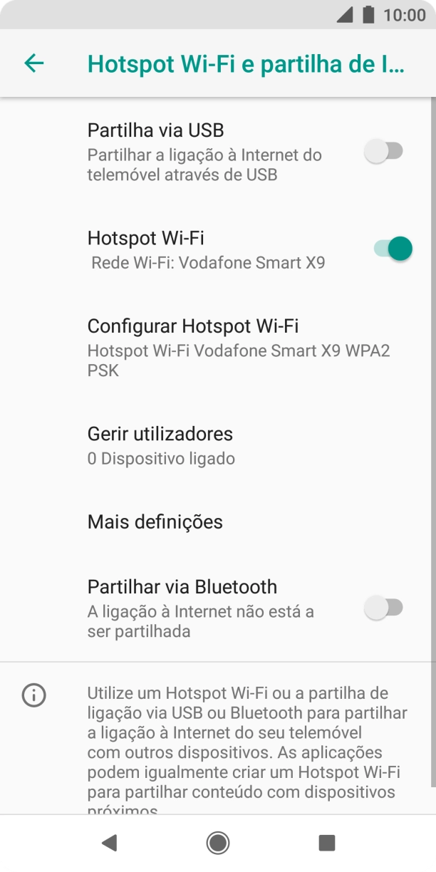Prima a tecla de início para terminar e voltar ao ecrã inicial.