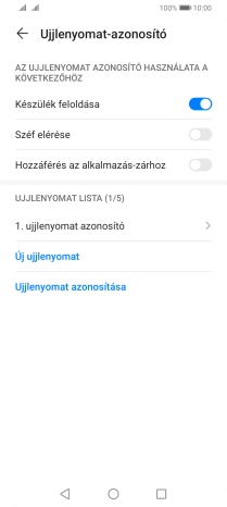 Kattints a kívánt beállítások melletti csúszkákra a funkciók be- vagy kikapcsolásához.