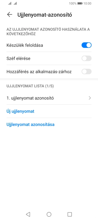 Kattints a kívánt beállítások melletti csúszkákra a funkciók be- vagy kikapcsolásához.