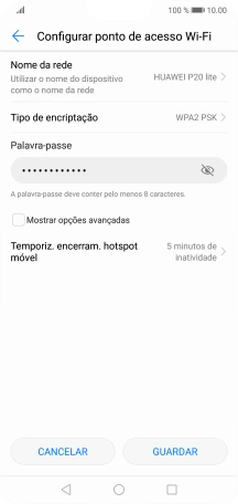 Prima Nome da rede.