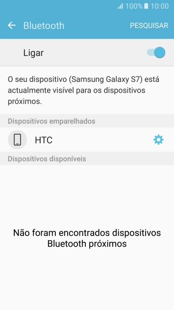 Prima a tecla de início para terminar e voltar ao ecrã inicial.