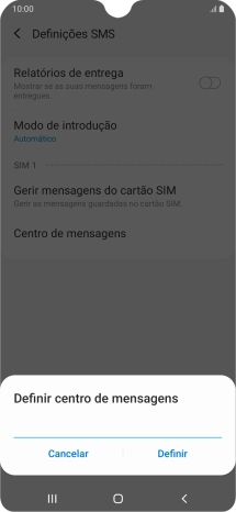 Introduza +351911616161 e prima Definir.