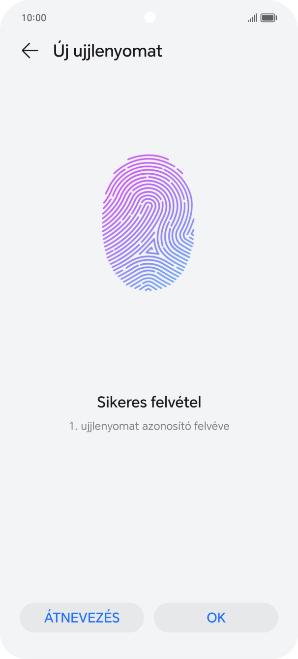 Válaszd az OK lehetőséget.