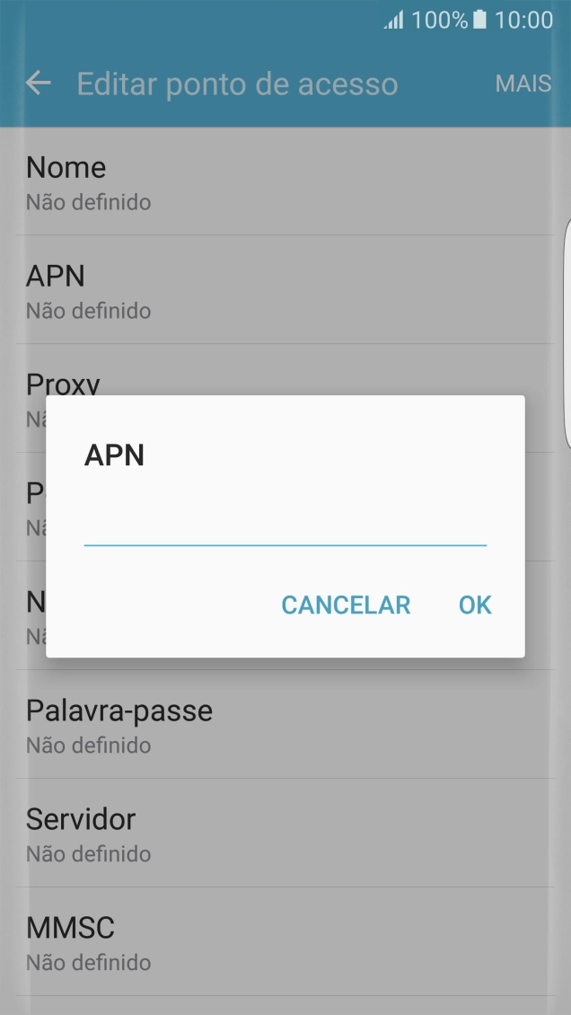 Introduza net2.vodafone.pt e prima OK.