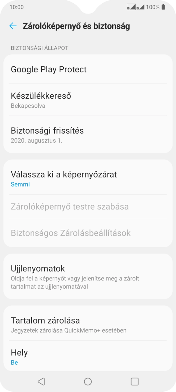 A befejezéshez, és ahhoz, hogy visszatérhess a főképernyőhöz, nyomd meg a főgombot.