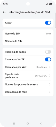 Prima Nomes dos pontos de acesso.