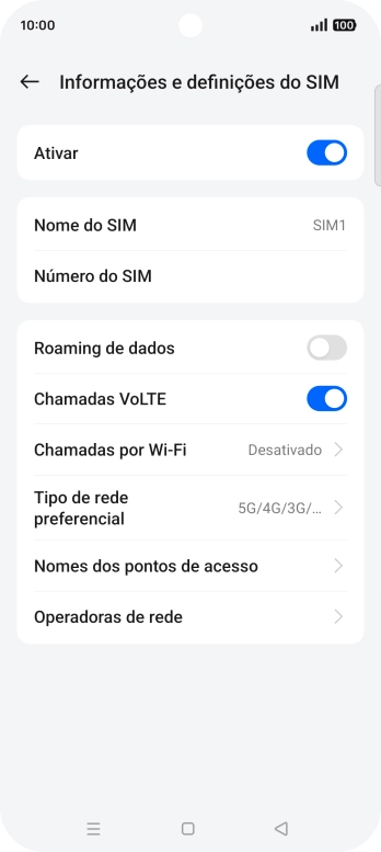 Prima Nomes dos pontos de acesso.