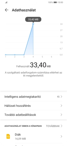 Válaszd a Hálózati hozzáférés lehetőséget.