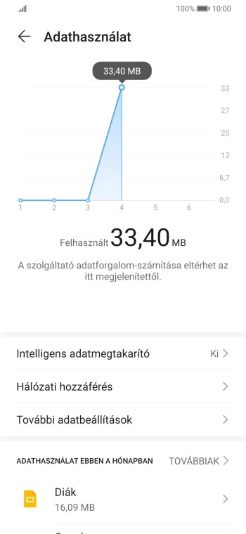 Válaszd a Hálózati hozzáférés lehetőséget.