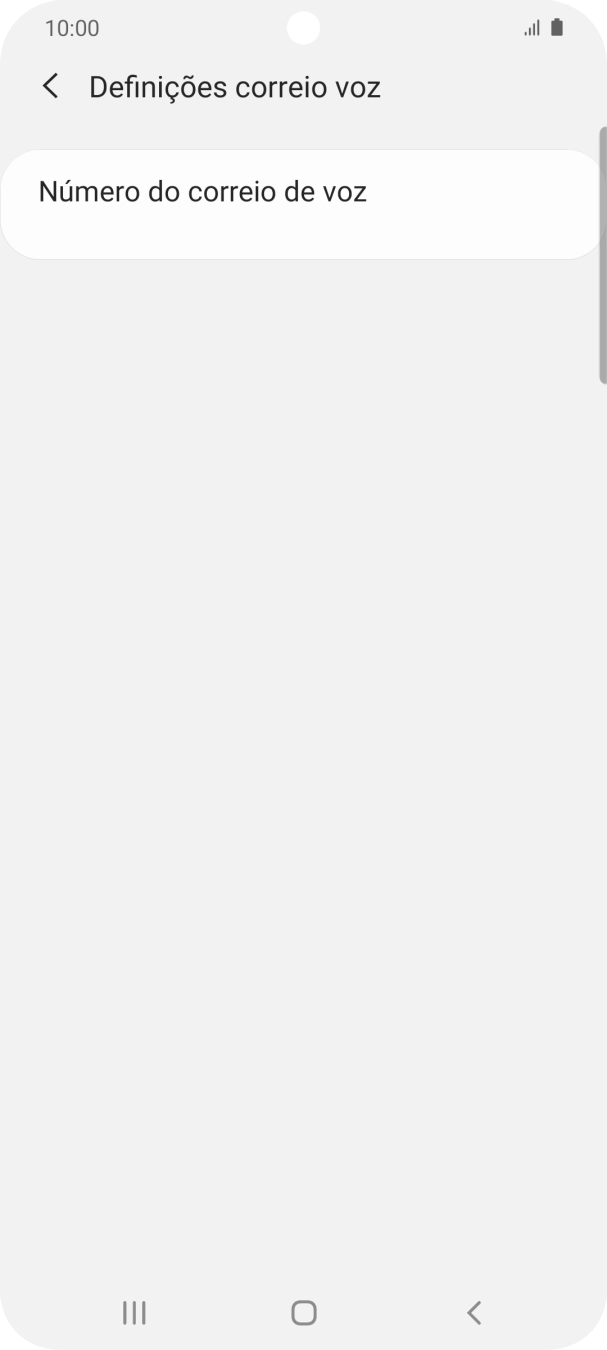 Prima Número do correio de voz.
