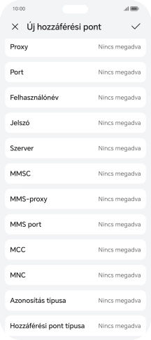 Válaszd az MNC lehetőséget.