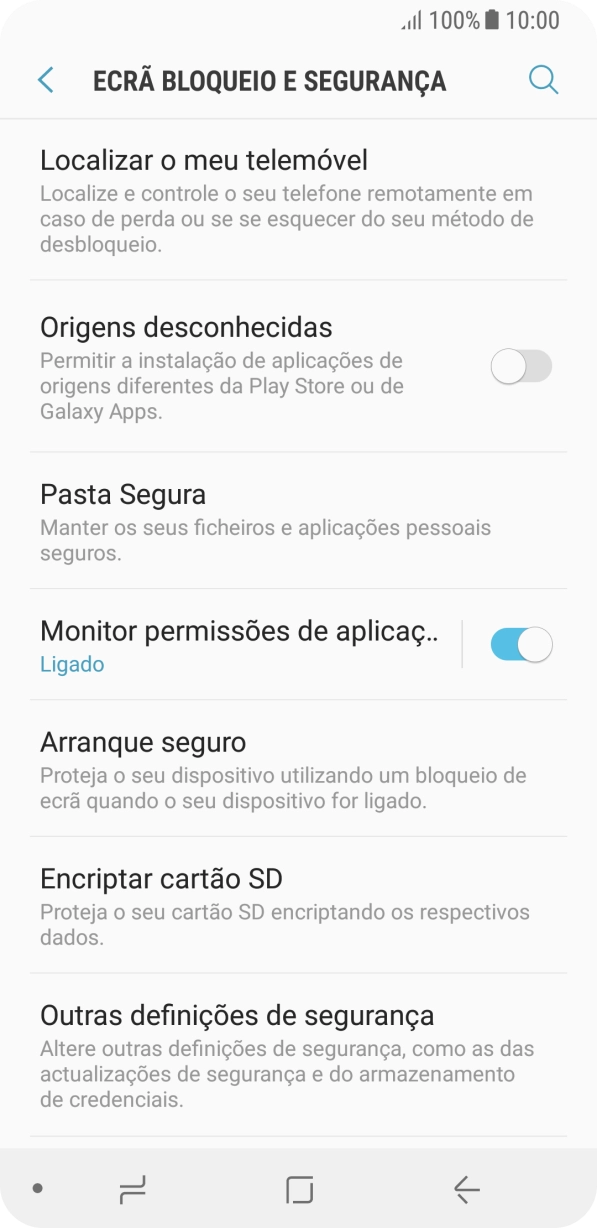 Prima Outras definições de segurança.