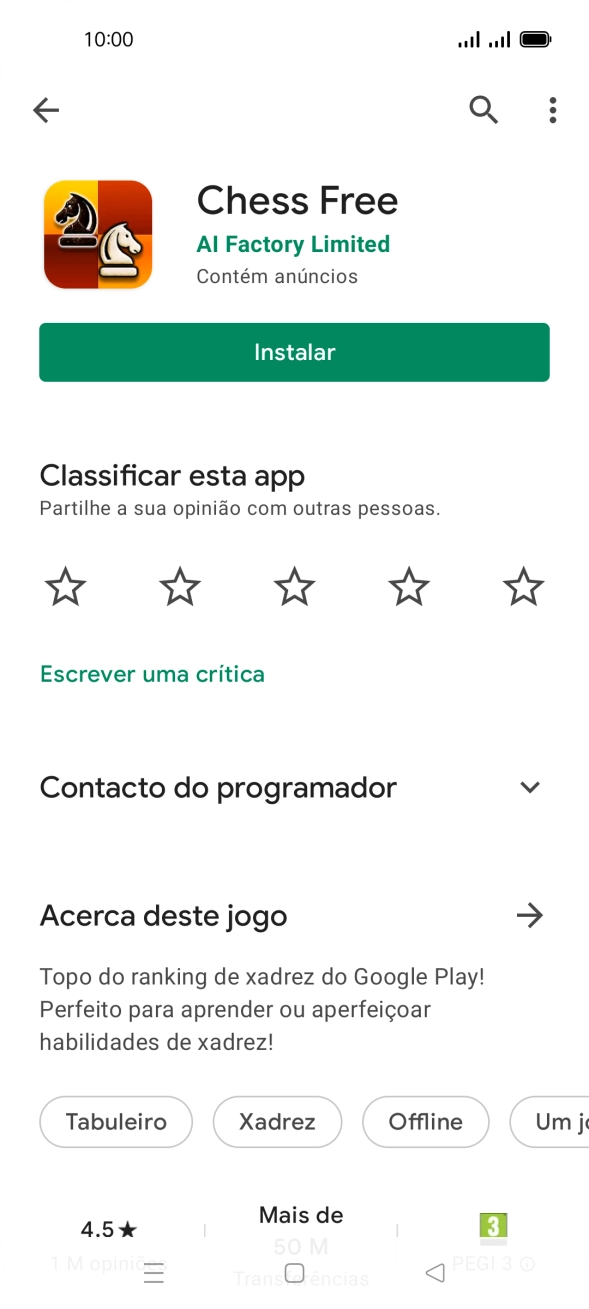 Prima a tecla de início para terminar e voltar ao ecrã inicial.