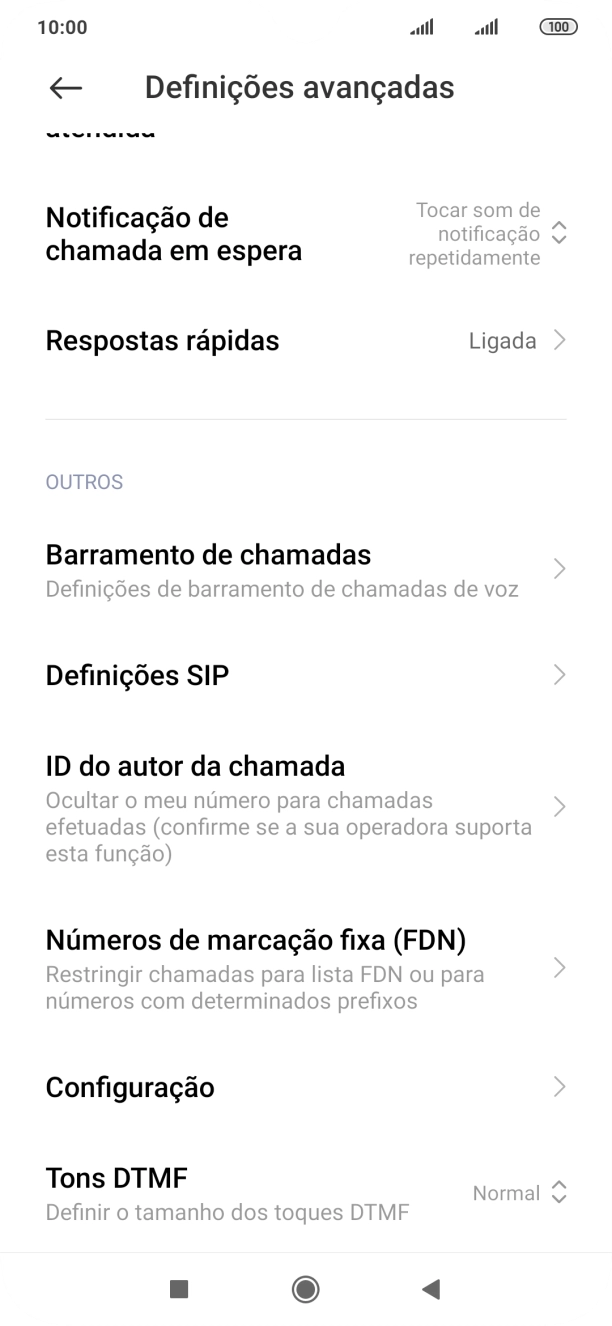 Prima ID do autor da chamada.