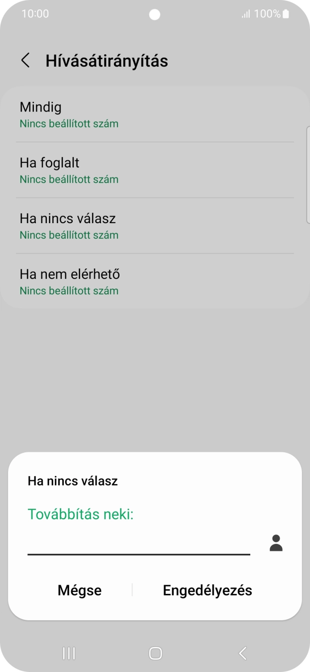 Írd be a +36709090999 számot és válaszd az Engedélyezés lehetőséget.