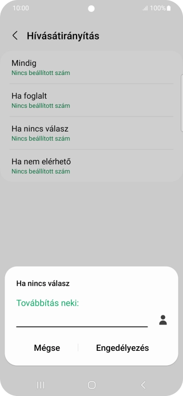Írd be a +36709090999 számot és válaszd az Engedélyezés lehetőséget.