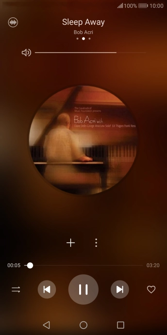 Prima a seta para a direita para ir para o ficheiro de música seguinte.