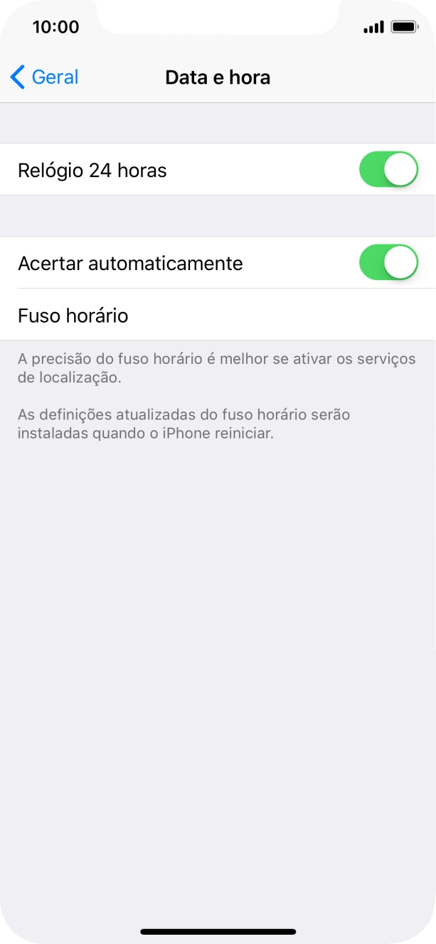 Para voltar ao ecrã inicial, deslize o dedo de baixo para cima a partir da base do ecrã.