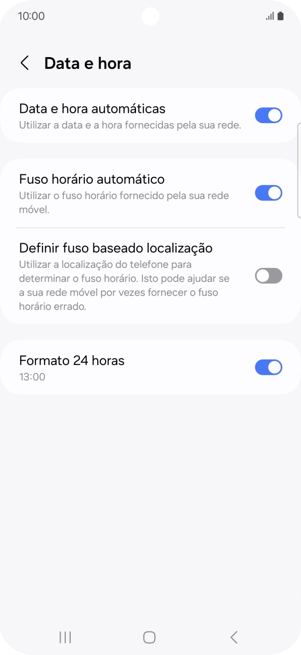 Prima a tecla de início para terminar e voltar ao ecrã inicial.