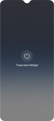 Prima Toque para desligar.