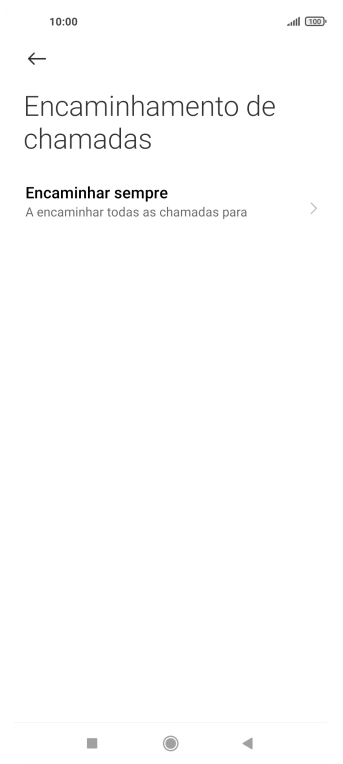 Prima o tipo de desvio pretendido.