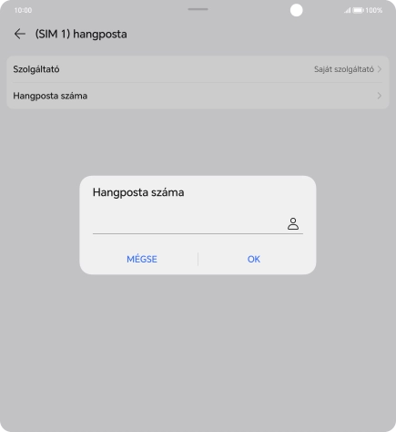 Írd be azt, hogy +36709090999, és válaszd az OK lehetőséget.