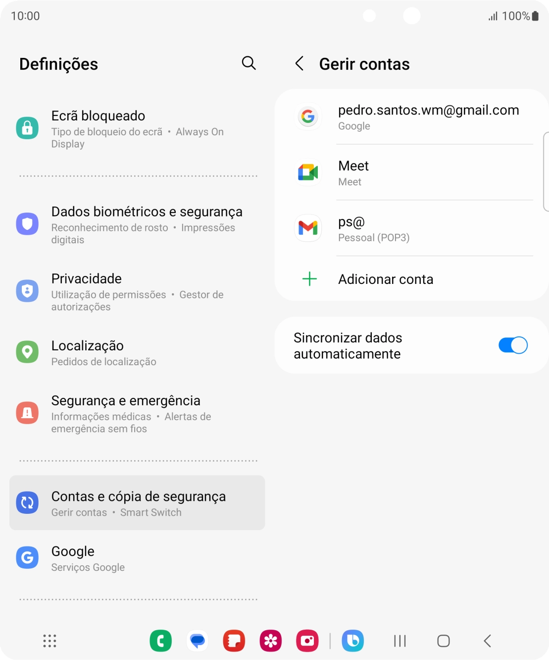 Prima a tecla de início para terminar e voltar ao ecrã inicial.