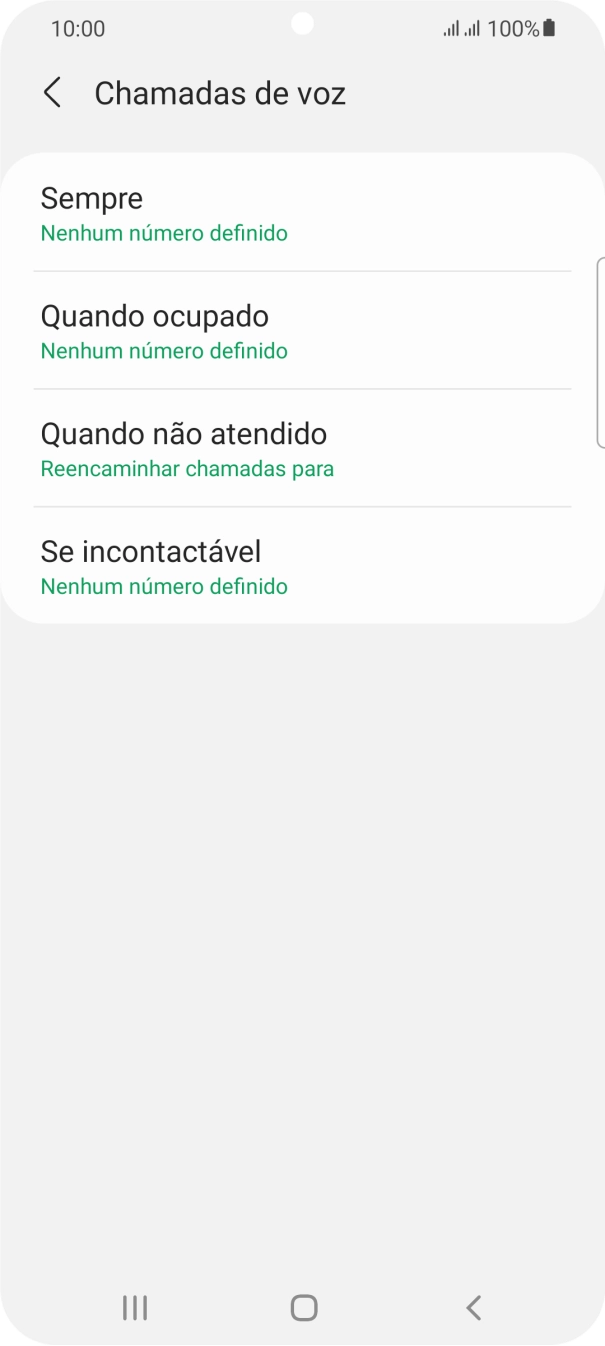 Prima a tecla de início para terminar e voltar ao ecrã inicial.