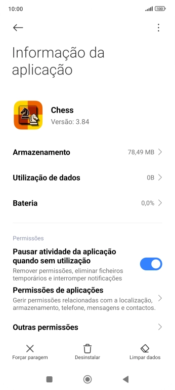 Prima Limpar dados.