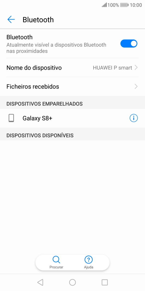 Prima a tecla de início para terminar e voltar ao ecrã inicial.