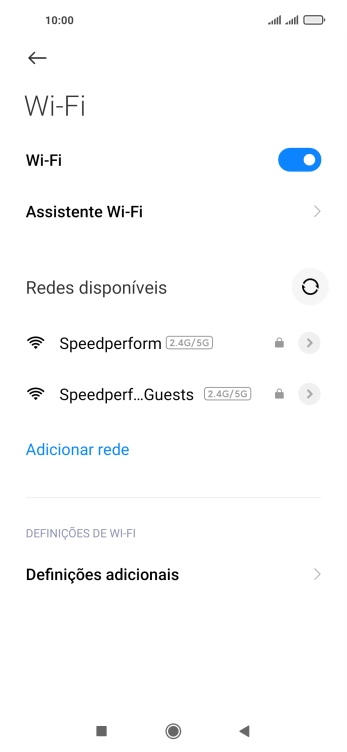 Prima Assistente Wi-Fi.
