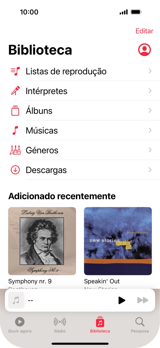 Prima Listas de reprodução.