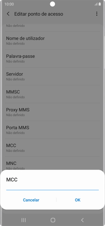 Introduza 268 e prima OK.