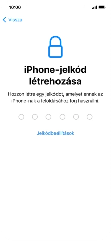 Válaszd a Jelkódbeállítások lehetőséget.